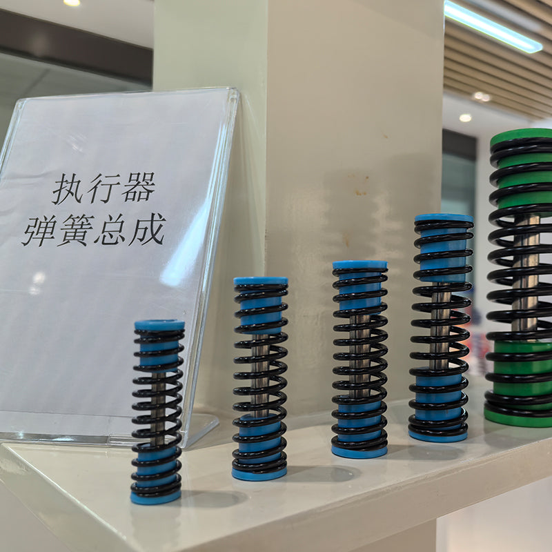Pneumatic valve actuator spring